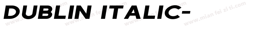 dublin italic字体转换